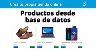 3. Tienda Online - Conexión a BD y tabla productos