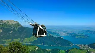 Stanserhorn Cabrio 🚡 360 through clouds ☁️