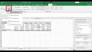 Pivot Table   Report layout
