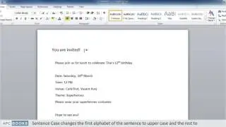 Microsoft Word 2010- How to change case?