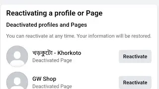 How to re-active lost pages from Mobile