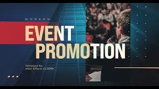 Modern Event Typography Promotion | After Effects template - Envato elements