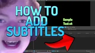 How To Add Subtitles like TOMMYINNIT (Sony Vegas)
