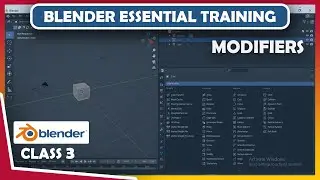 Blender essential training | blender modifiers beginners tutorials | Class 3