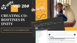 VID20# How To Create Co Routines In Unity | IEneumerator | Unity Tutorial In Hindi