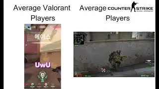 Average Valorant Players vs Average CSGO Players