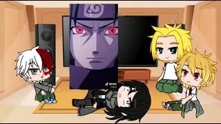 Mha react to deku as sasuke/моя геройская академия реагируют на Деку в роли саске