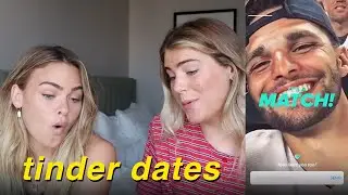 my sister and I went on Tinder dates while traveling...here's how it went