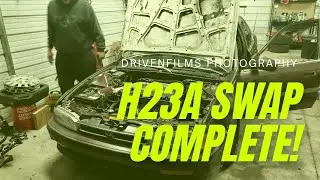 Swapping A H23A VTEC Engine Into A CB7 Accord In One Complete Video!