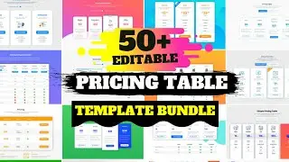 50 Premium Editable Business Pricing Tables | Download Template