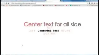 Center Align Text For All Side In HTML CSS