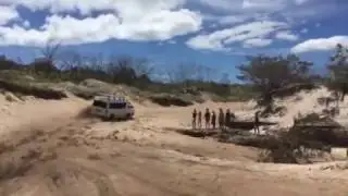 Bus 4x4 conversion of Toyota Commuter at Fraser Island