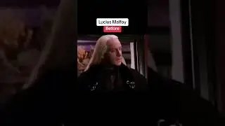 Lucius Malfoy before and after Harry Potter #shorts #memesfunny #memesdaily