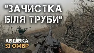 ЗАЧИСТКА ЛІСОСМУГИ БІЛЯ СУМНОЗВІСНОЇ ТРУБИ. АВДІЇВКА. 53 ОМБР.