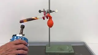 Kupfer reagiert mit Schwefel