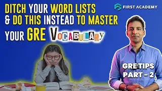 Ditch Word Lists FOREVER with This GRE Vocabulary Hack! |  @firstacademyin