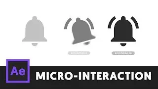 Notification Bell Icon Animation - After Effects Tutorial (Microinteraction 5)