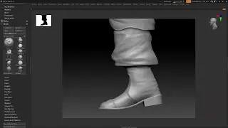 Scuplt Shoe in Zbrush.