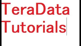 Teradata Online Training | Teradata DBA Online Training | TERADATA Videos