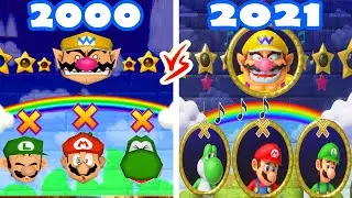 Mario Party Superstars vs Mario Party 2 - Wario vs Mario vs Yoshi vs Luigi (Compare Minigames)