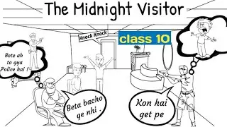 the midnight visitor class 10 in hindi / footprints without feet class 10 chapter 3 in hindi