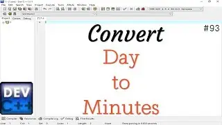 How to convert day to minutes in C Programming language.