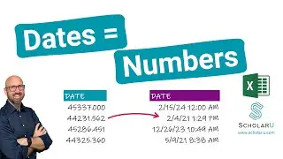Data Cleaning - Dates as Numbers