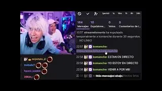 RUBIUS descubre que KOMANCHE hacia SPAM en su canal de TWITCH