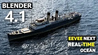 Eevee Next: Real-Time Large Scale Ocean Simulation