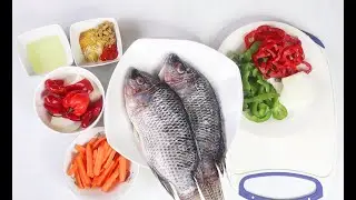 GRILLED TILAPIA FISH WITH A QUICK CARROT SAUCE