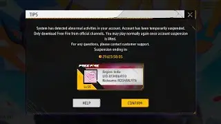 free fire ID ban for suspend 😢 😢 20. October 2024,ID ban How To Unban free fire account 