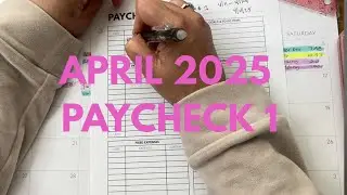 BUDGET BREAKDOWN/ APRIL PAYCHECK 1 #budget #debt