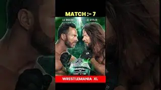 WRESTLEMANIA 40 DAY 1 MATCH CARD | #shorts