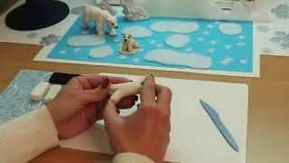 Путешествие к белым медведям. Лепка белого медвежонка. Панкрушева Н.Г.