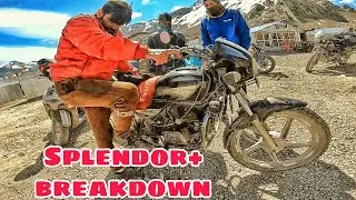 कैसे SPLENDOR PLUS ने LADAKH में दिया धोखा? | Hero Splendor Plus Breakdown in LADAKH 2022