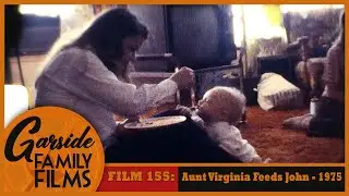 Aunt Virginia feeds John Spaghetti - 1975