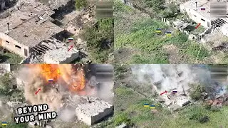 Russian Army Caught in Ukrainian Drone Trap