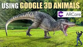 Google 3D Dinosaur | how to use Google 3D animals | Mesozoic era T rex Dinosaur in AR