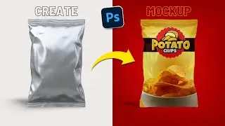 Create Realistic Chips Packet Mockups in Photoshop 🍟 | Step-by-Step Tutorial