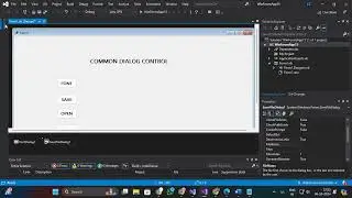 COMMON DIALOG CONTROL in Visual Basic2022 @Eaglezone2023