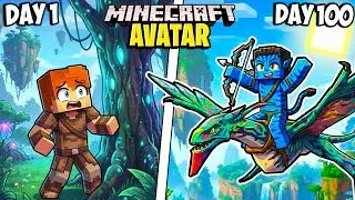 I Survived 100 Days in AVATAR in Minecraft