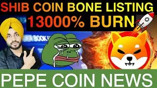 SHIBA INU Coin BONE Listing on Indian Exchange | Shiba Burn Rate Falling | Pepe Coin latest update