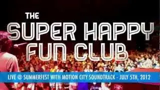 The Super Happy Fun Club at Summerfest 2012 with Motion City Soundtrack (Jeremy falls while playing)