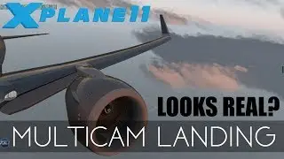 X-Plane 11 -Innsbruck Landing -Multi camera -Ultra Realistic