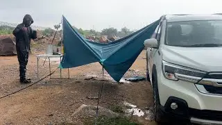 Camping in rain with XL6 l Coffee making in Rain l #camping #xl6