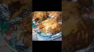 Картофель запечённый в фольге очень вкусный😋