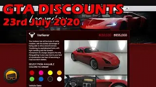 GTA Online Best Vehicle Discounts (23rd July 2020) - GTA 5 Weekly Car Sales Guide №48