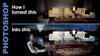 From plane to glamorous. Photoshop compositing techniques.