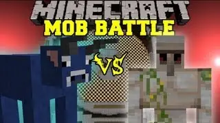 Iron Golem Vs. Bull - Minecraft Mob Battles - Arena Battle