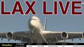 LAX LIVE | LUFTHANSA A380 ARRIVAL FROM THE LOS ANGELES ECONOMY PARKING